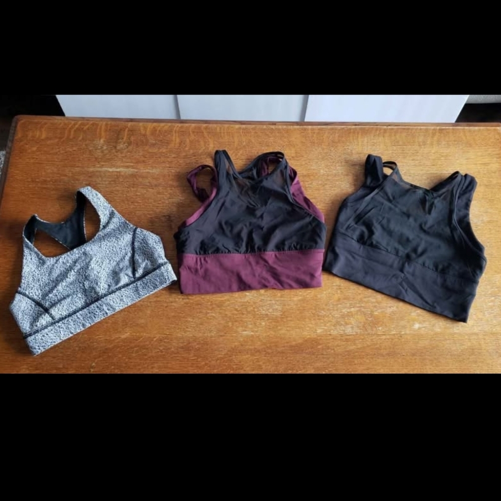 Lululemon Sports Bras Crop Top Bundle sz small